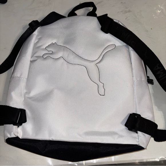 Puma Rythym Mini White Backpack with Iridescent Logo - Picture 5 of 12